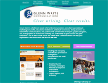 Tablet Screenshot of glennwrite.com